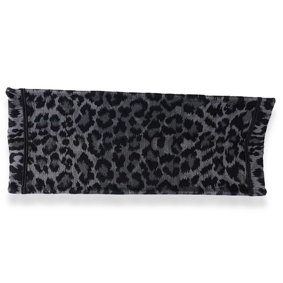 Christian Dior Black & Gray Leopard Mizza Embroidery Large Book Tote - Picture 5 of 7